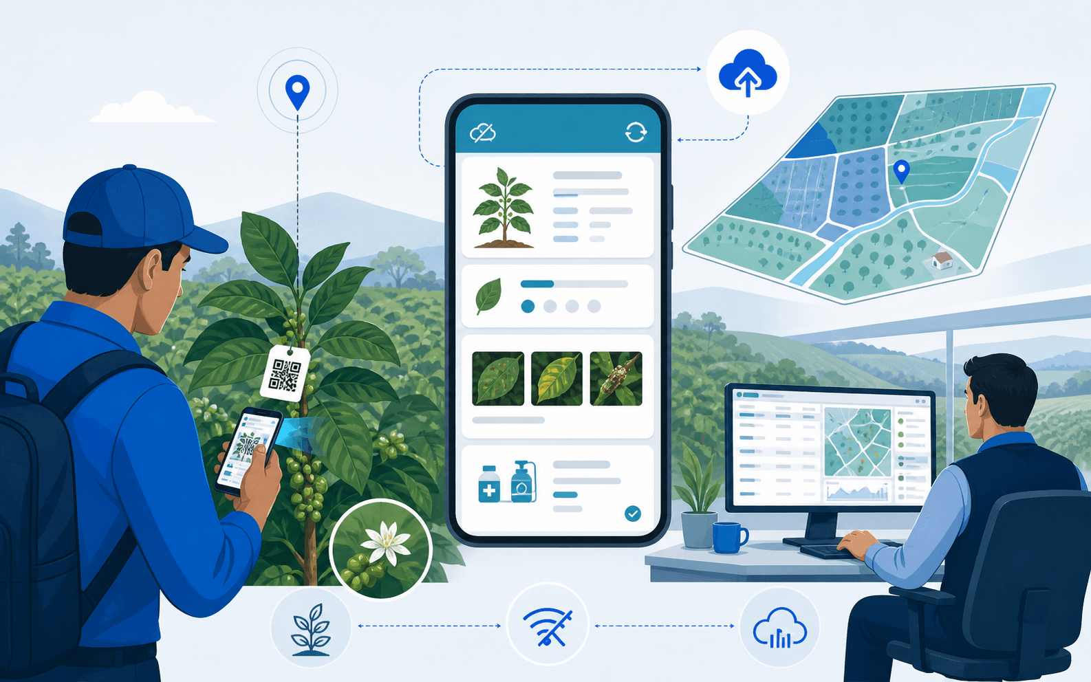 El Cateo — Farm Management and Monitoring Platform interface preview